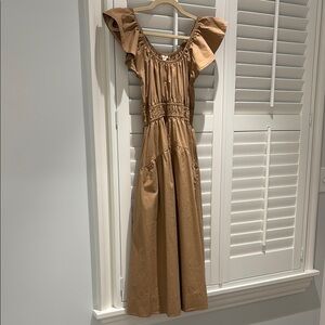 Marea Tan Cotton Maxi Dress